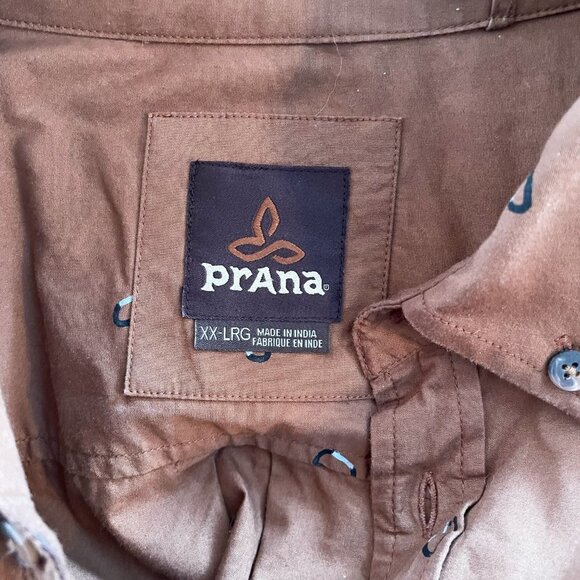 Prana Broderick Carabiner Printed Button Down - Picture 2 of 7